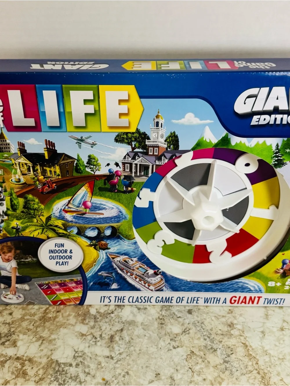 Hasbro Game of Life Spinner Wheel in Pink Yellow Blue Purple White NWT